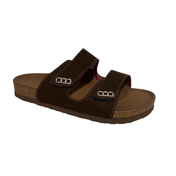Women’s Skechers Granola Relaxed Fit Sandal in Brown Sz 6 NWOB - Picture 1 of 7